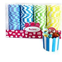 Bertacy 100 Piezas Cupcake de Papel Molde de Muffin de Postre Casos de Envoltura de la Magdalena a Prueba de Grasa Liner…